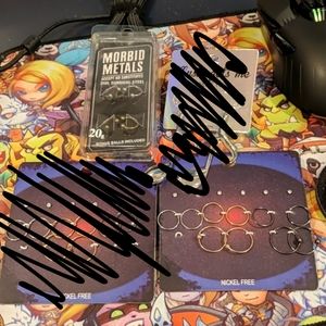 [NWT] Earrings set- studs, hoops, barbells